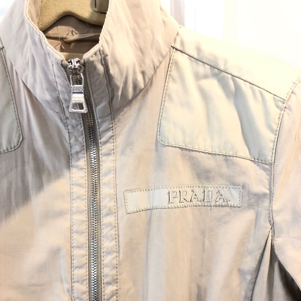 Prada ‘00 Beige Trench Coat with Belted Waist